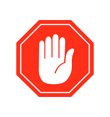 Hand Stopp Icon Vektor Zeichen Symbol Vektor Vektor Auf Weiß Stock ...